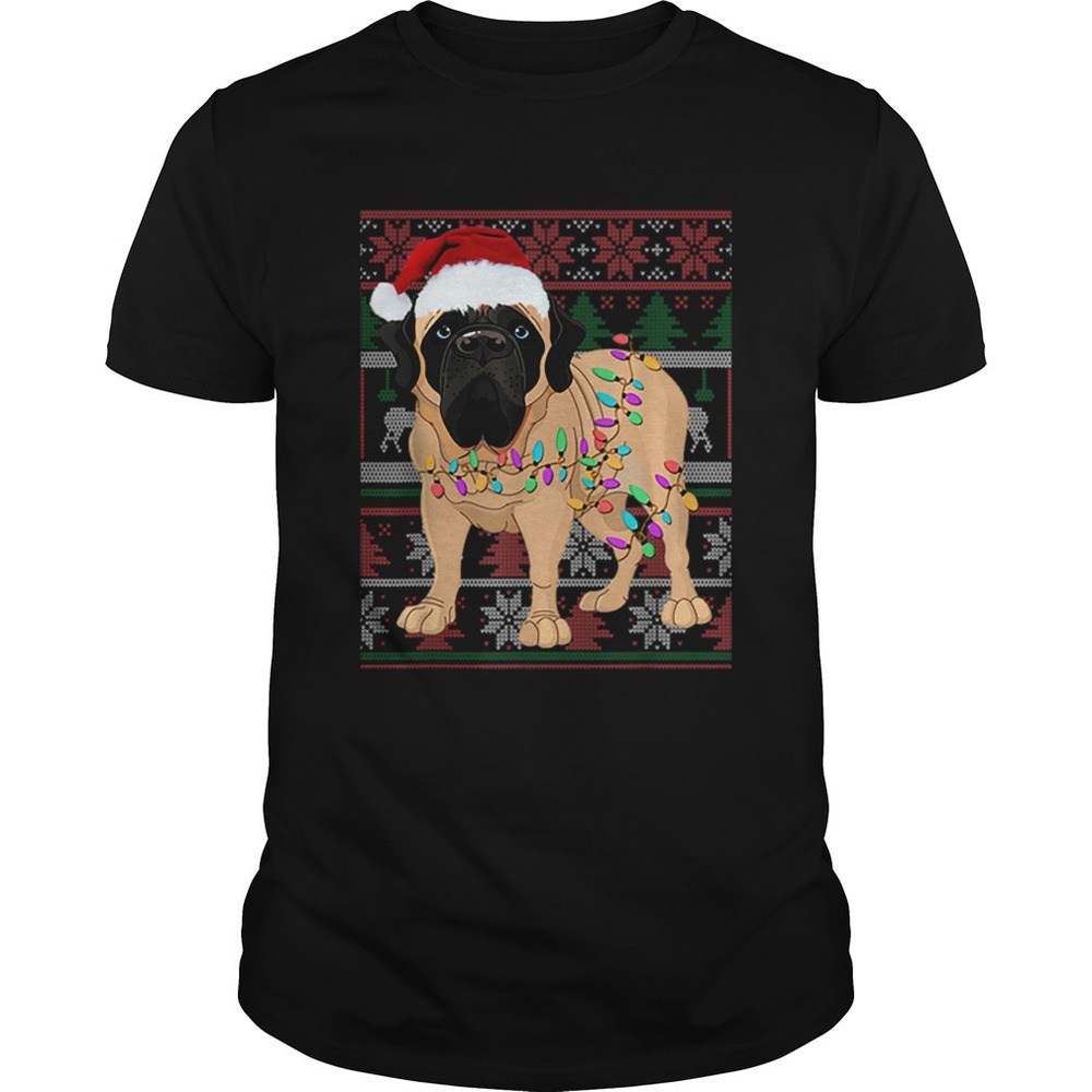 English Mastiff Ugly Sweater Christmas Gift Shirt